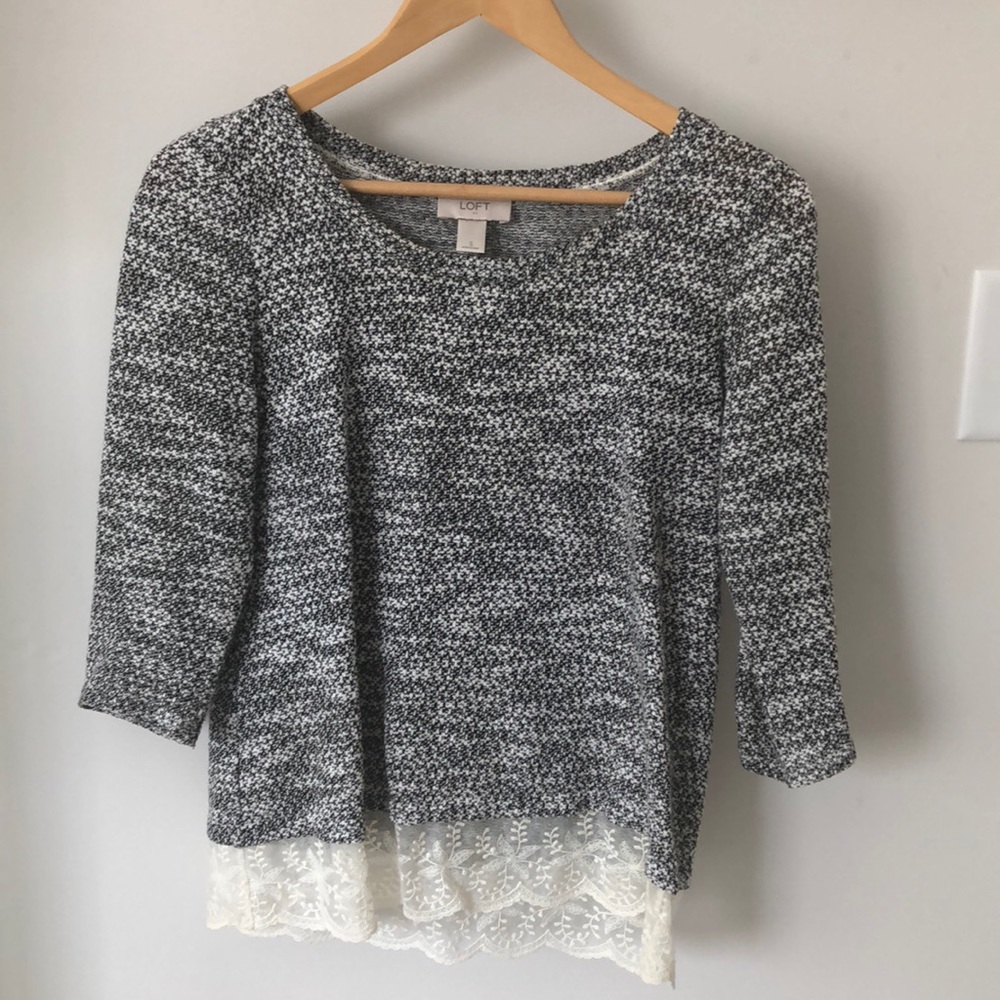 3/4” sleeve Sweater